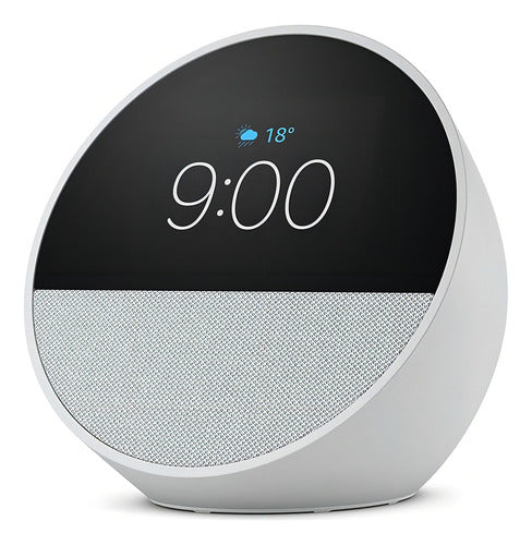 Amazon Echo Spot Bocina Inteligente Pantalla Con Reloj White