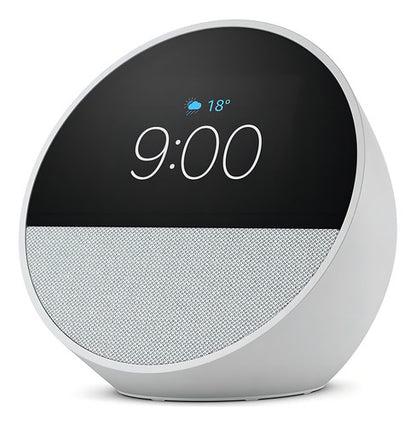 Amazon Echo Spot Bocina Inteligente Pantalla Con Reloj White