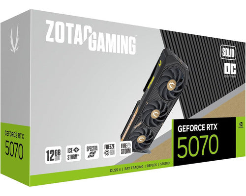 Tarjeta Video Zotac Nvidia Geforce Rtx 5070 Gaming Solid Oc