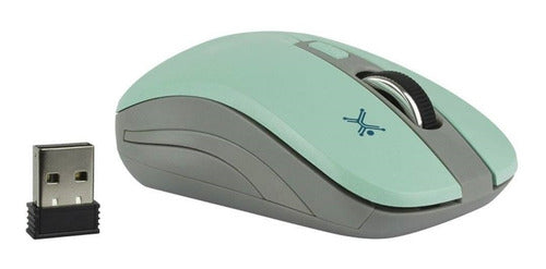 Mouse Perfect Choice Óptico Essential Rfinalámbrico Turquesa