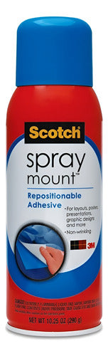 Adhesivo Scotch 3m 6065 Aerosol Spray Mount 290 Gr Pieza