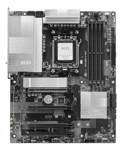 Tarjeta Madre Msi Pro B850-p Wifi Atx Am5 256gb Ddr5, Hdmi Negro