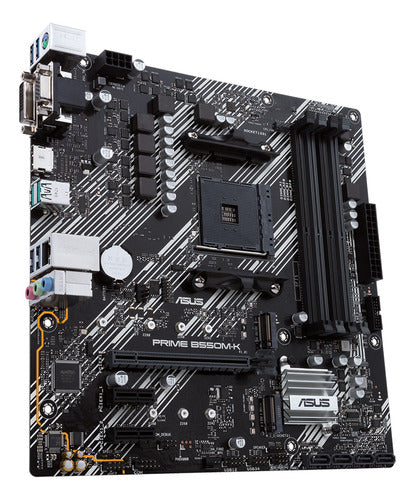 Tarjeta Madre Asus Prime B550m-k, Micro-atx Am4 128gb Ddr4 Negro