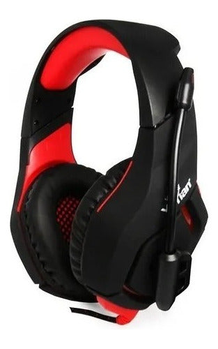 Audifonos Gamer Ydw-33402 Yeyian Wicked Serie3000 Negro/rojo