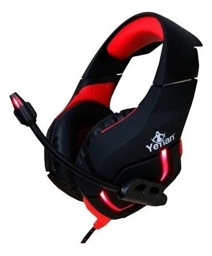 Audifonos Gamer Ydw-33402 Yeyian Wicked Serie3000 Negro/rojo