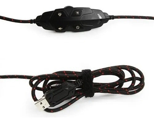 Audifonos Gamer Ydw-33402 Yeyian Wicked Serie3000 Negro/rojo