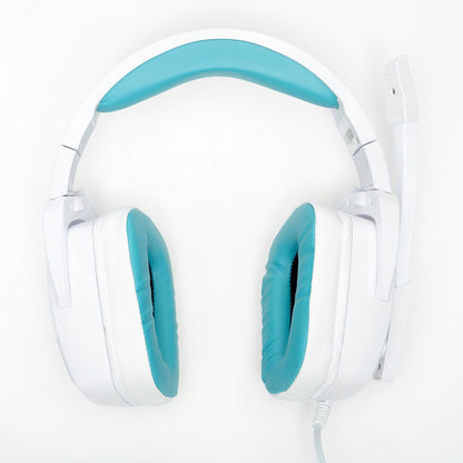 Vortred Audífonos Gamer Cloud Pass 7.1, 2.2m Blanco/azul
