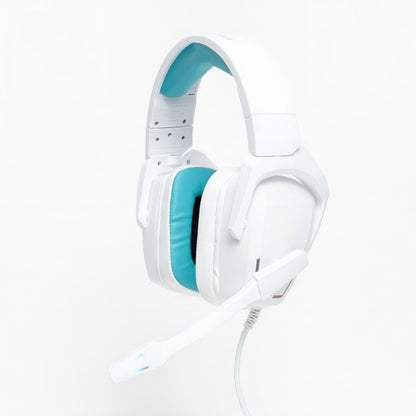 Vortred Audífonos Gamer Cloud Pass 7.1, 2.2m Blanco/azul