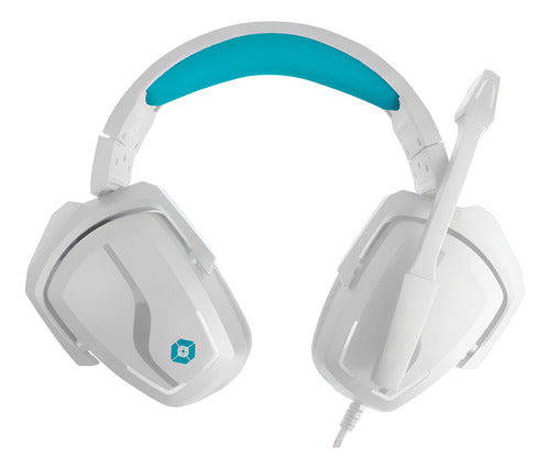 Vortred Audífonos Gamer Cloud Pass 7.1, 2.2m Blanco/azul