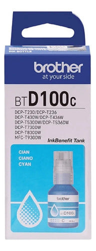 Botella De Tinta Brother Btd100c Cyan Ultra Yield