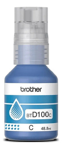 Botella De Tinta Brother Btd100c Cyan Ultra Yield