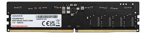 Memoria Ram Adata Ad5u56008g-s Ddr5, 5600mhz, 8gb, Cl45