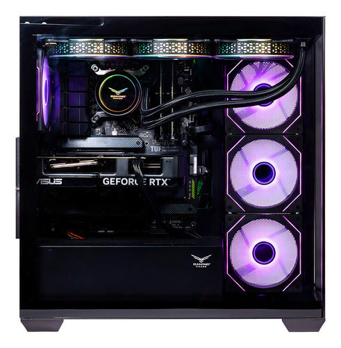 Gabinete Naceb Na-0637n, Midi-tower 4 Ventiladores Negro