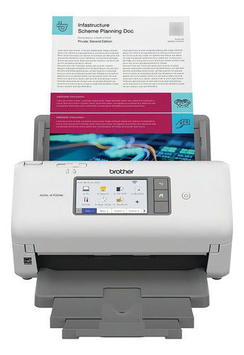 Escáner Escritorio Brother Valor Ads4700w Dúplex 6,000 Hojas