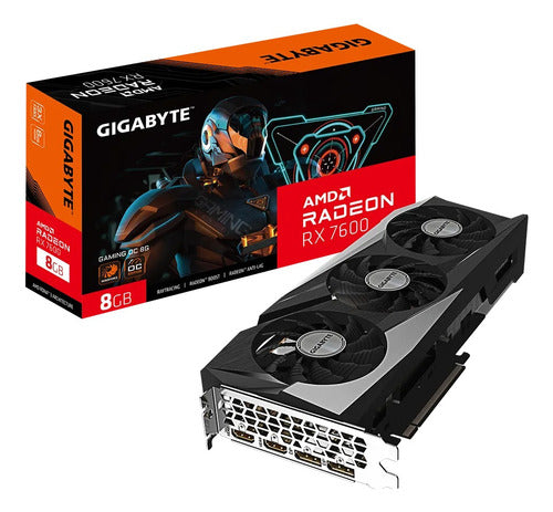Tarjeta De Video Gigabyte Amd Amd Radeon Rx 7600 Gaming Oc 8