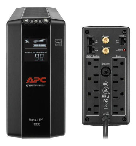 No Break Apc Bx1000m-lm60 Line Interactive 600w, 1000va
