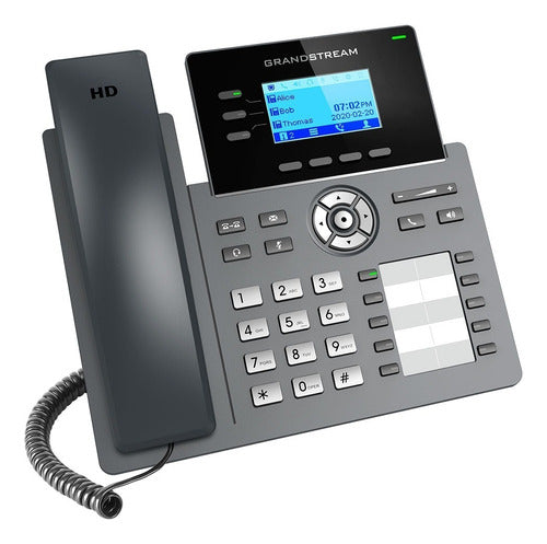 Grandstream Teléfono Ip Pantalla Táctil 2.48  Grp2604p 3 Lín