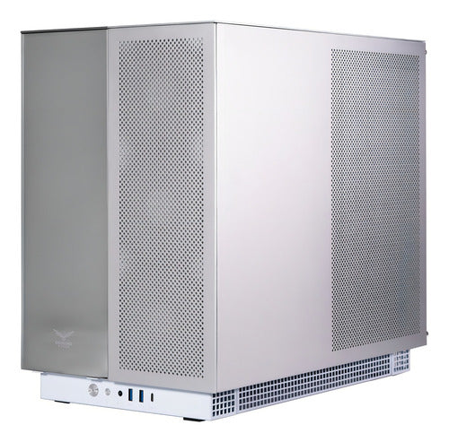Gabinete Gamer Naceb Aether Na-0640 E-atx Full Torre 4 Fan Argb Cristal Templado Usb-c Na0640 Blanco