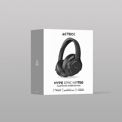 Audifonos Acteck Hype Epic Hp750 Bluetooth Ac-940856 Negro