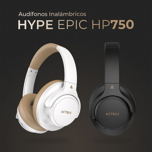 Audifonos Acteck Hype Epic Hp750 Bluetooth Ac-940856 Negro