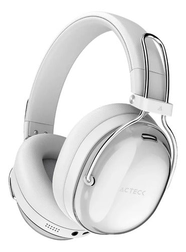 Diadema Audifonos C/microfono Acteck Luxe Pure Hp730 Blanco