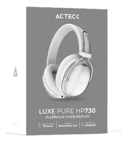 Diadema Audifonos C/microfono Acteck Luxe Pure Hp730 Blanco