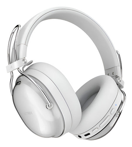 Diadema Audifonos C/microfono Acteck Luxe Pure Hp730 Blanco
