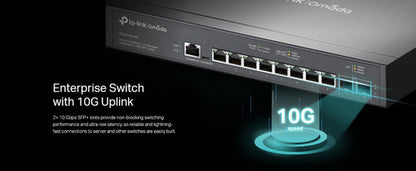 Switch Tp-link Gigabit Ethernet Omada L2+ Sg3210x-m2 8 + 2