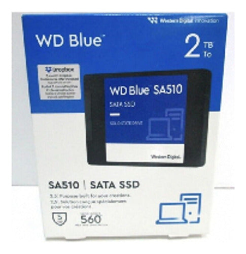 Ssd Wd Blue Sa510, 2tb, 2.5 , 560 Mb/s Lectura, Sata Iii