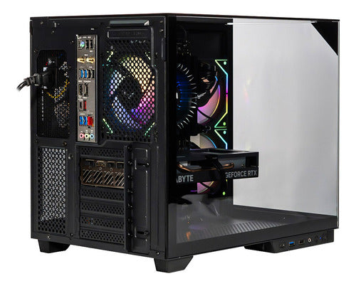 Gabinete Gaming Na-0638 Cristal Templado 2 Ventiladores Argb