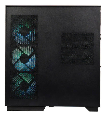 Gabinete  Atx Na-0639 Cristal Templado 3 Ventilador Argb