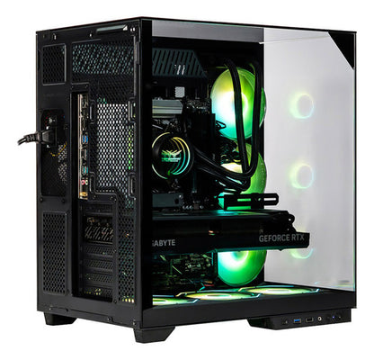 Gabinete  Atx Na-0639 Cristal Templado 3 Ventilador Argb