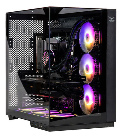 Gabinete  Atx Na-0639 Cristal Templado 3 Ventilador Argb
