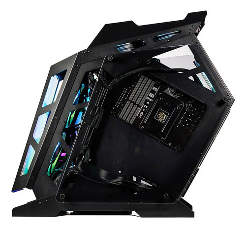 Gabinete Gaming Especial Na-0641 Microatx 2 Ventilador Argb