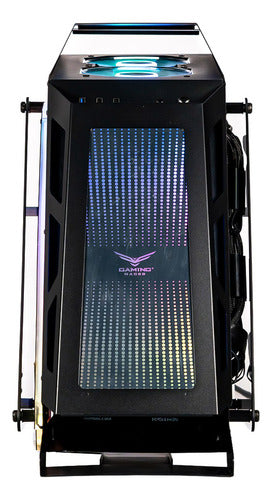 Gabinete Gaming Especial Na-0641 Microatx 2 Ventilador Argb