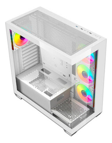 Gabinete Xzeal Yrden Xz-140 Midi-tower 4 Ventiladores Blanco