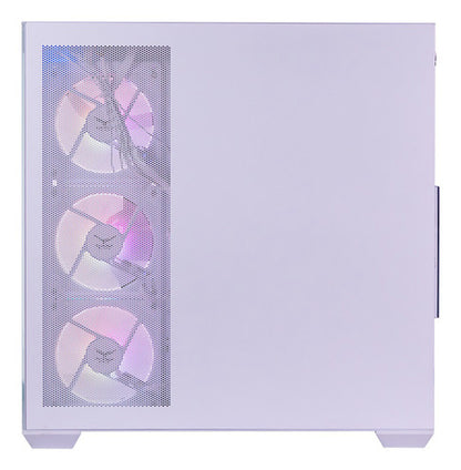 Gabinete Naceb Na-0637b, Midi-tower 4 Ventiladores  Blanco