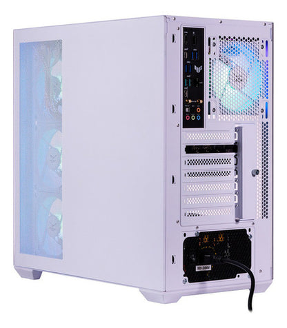 Gabinete Naceb Na-0637b, Midi-tower 4 Ventiladores  Blanco