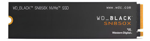 Ssd Wd Black Sn850x Nvme 4tb M.2 7300 Mb/s Lectura Pcie 4.0