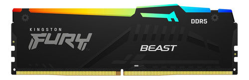 Memoria Ram Kingston Fury Beast Rgb Ddr5, 6000mhz, 16gb Expo