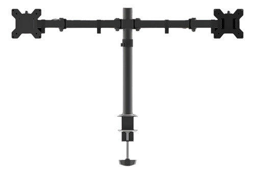 Brazo  Soporte Para 2 Monitores Naceb Na-0211 10-32 Pulgadas