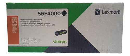 Tóner Lexmark 56f4000 Super Alto Rendimiento Negro 6.000 Pág