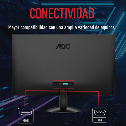 Monitor Gamer 27 Aoc 27b30h 1ms 100hz Full Hd Ips Led Hdmi Adaptive-sync Negro