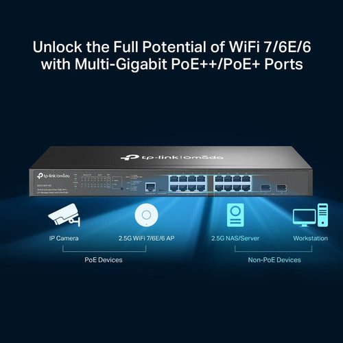 Switch Tp-link Gigabit Ethernet Omada L2+ 120 Gbit/s 16.000