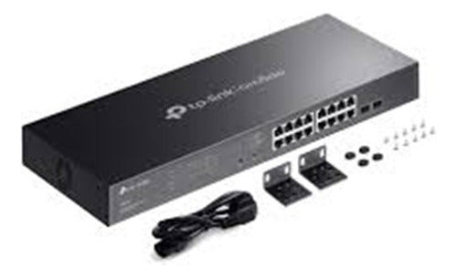 Switch Tp-link Gigabit Ethernet Sg2218p 8000entradas 36 Gbit