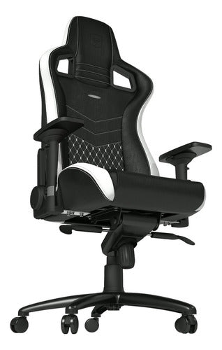 Silla Noblechair Epic Real Leather Black/white/red 120kg Negro/blanco/rojo Real Leather
