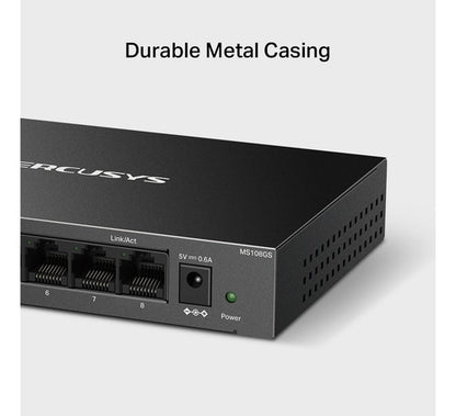 Switch Mercusys Gigabit Ethernet Ms108gs 8 Puertos 1000mbps