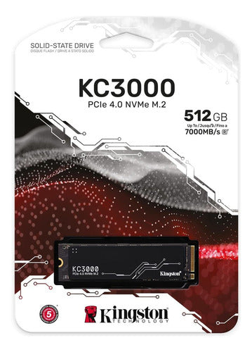 Ssd Kingston Kc3000 Nvme, 512gb, Pci Express 4.0, M.2