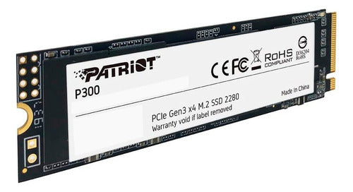Ssd Patriot P300, 512gb, Pci Express 3.0 X4 M.2 Disco Sólido