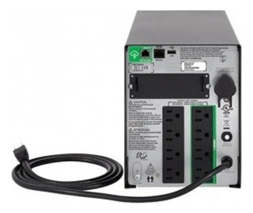 No Break Apc Smt1500c Línea Interactiva 1000w 1440va 8contac